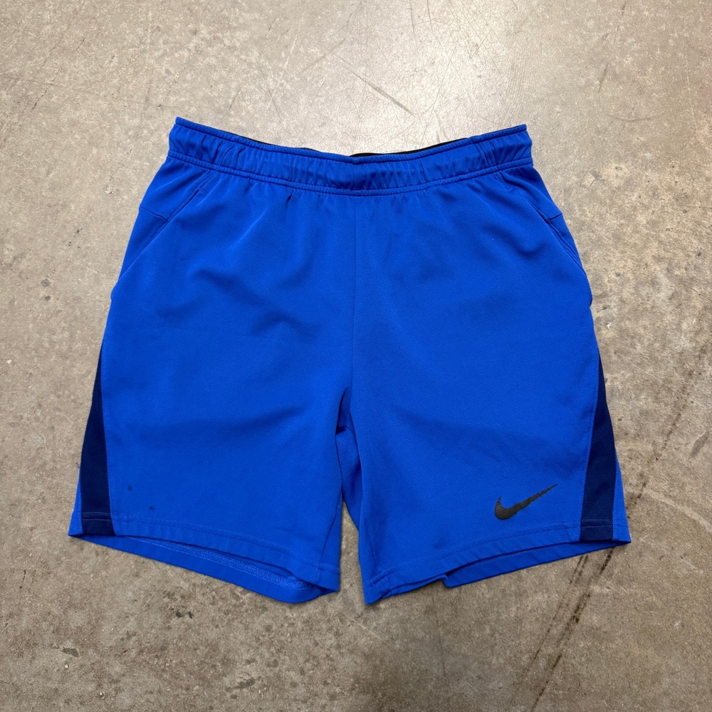 Nike Mens Dri-FIT Basketball‎ Training Shorts Royal Blue Navy Large 2154